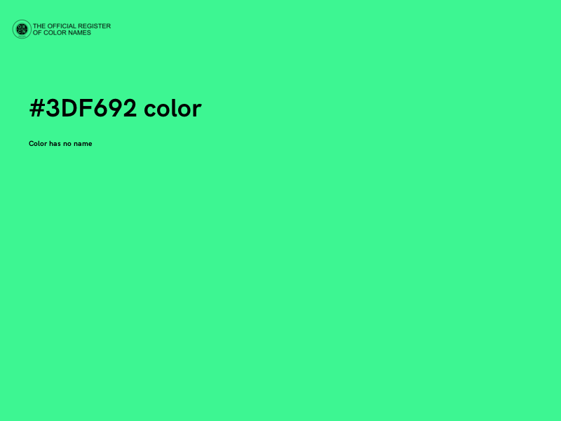 #3DF692 color image