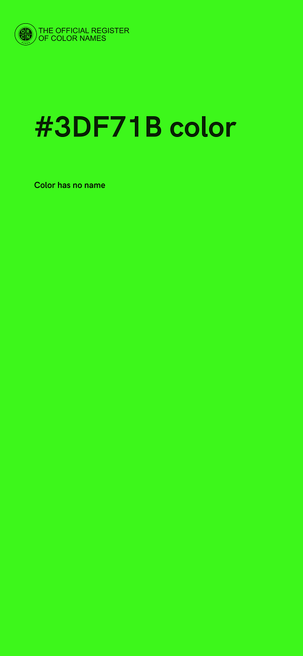 #3DF71B color image