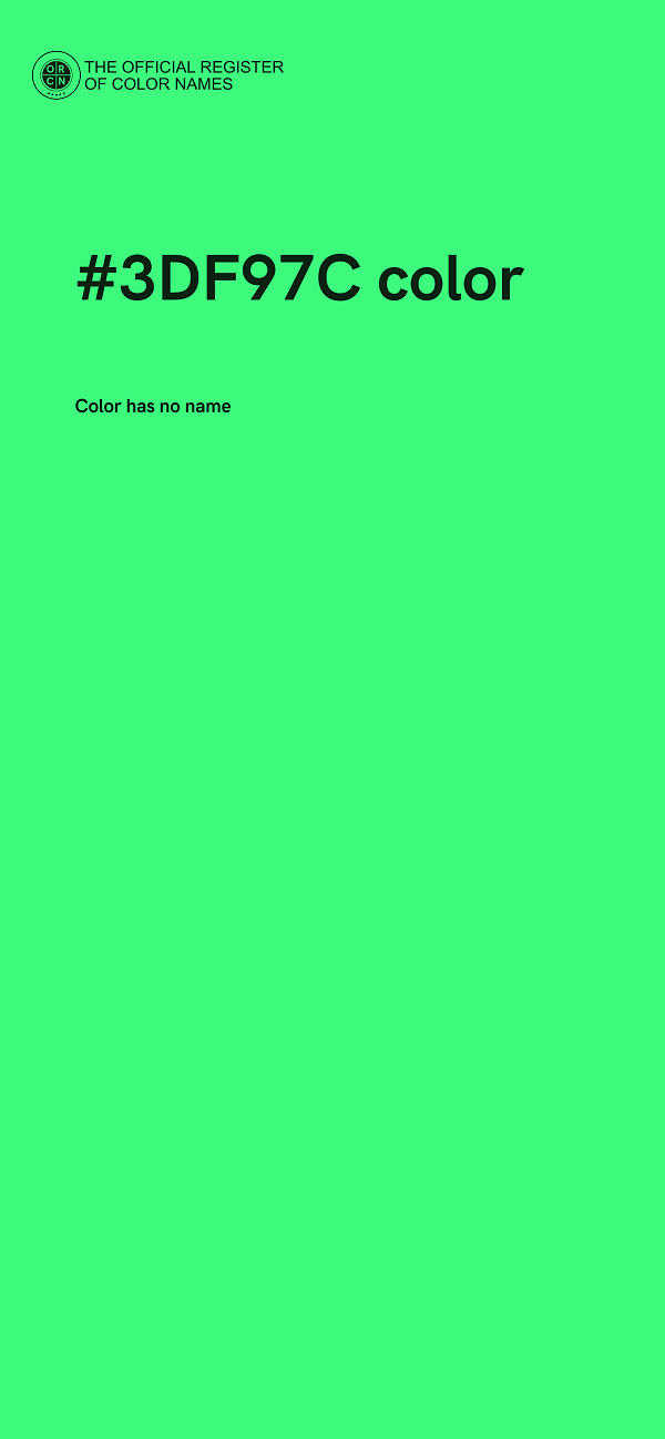 #3DF97C color image