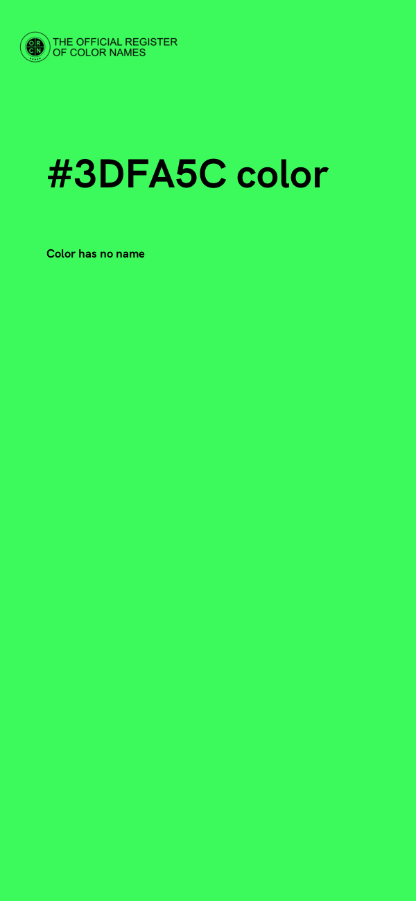 #3DFA5C color image