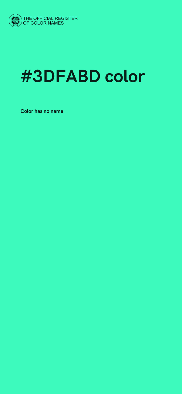 #3DFABD color image