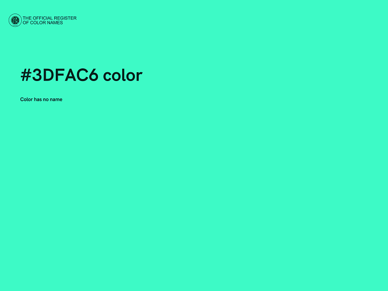 #3DFAC6 color image