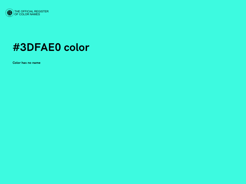 #3DFAE0 color image
