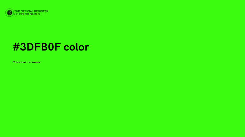 #3DFB0F color image