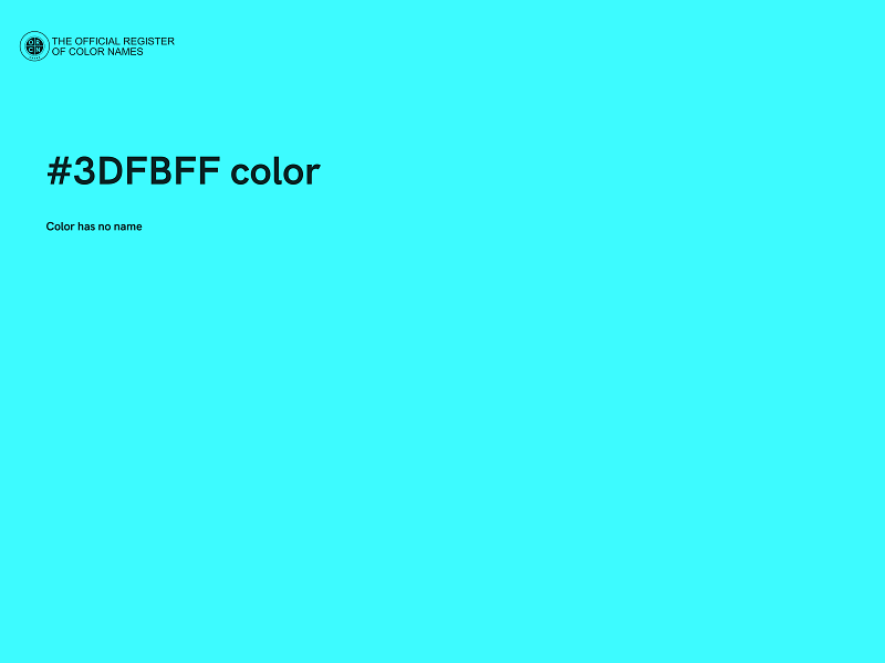 #3DFBFF color image