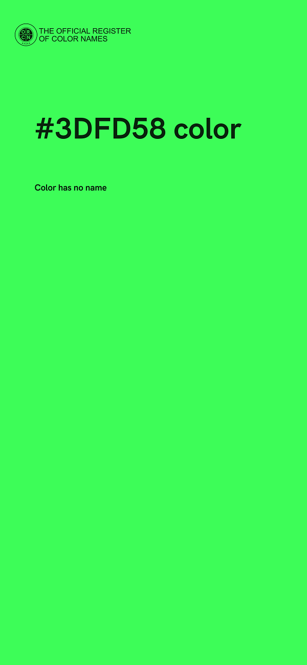 #3DFD58 color image