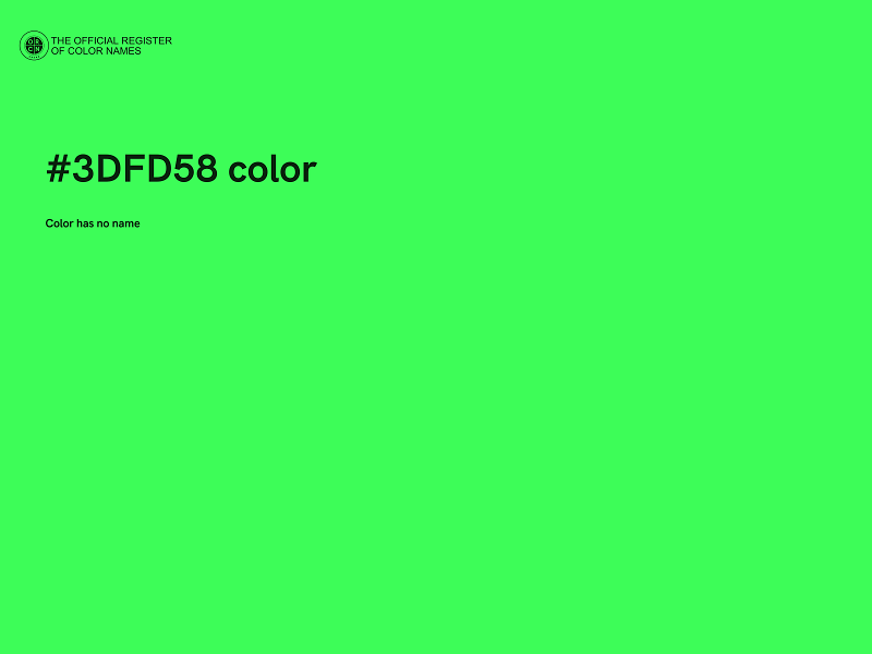 #3DFD58 color image