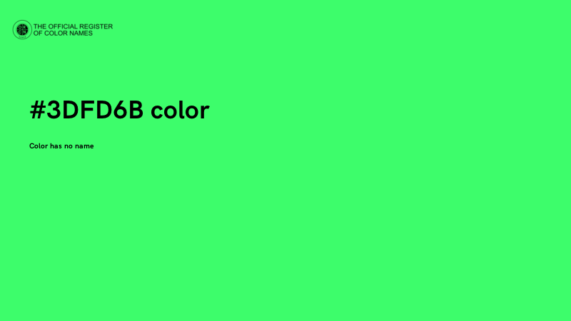 #3DFD6B color image