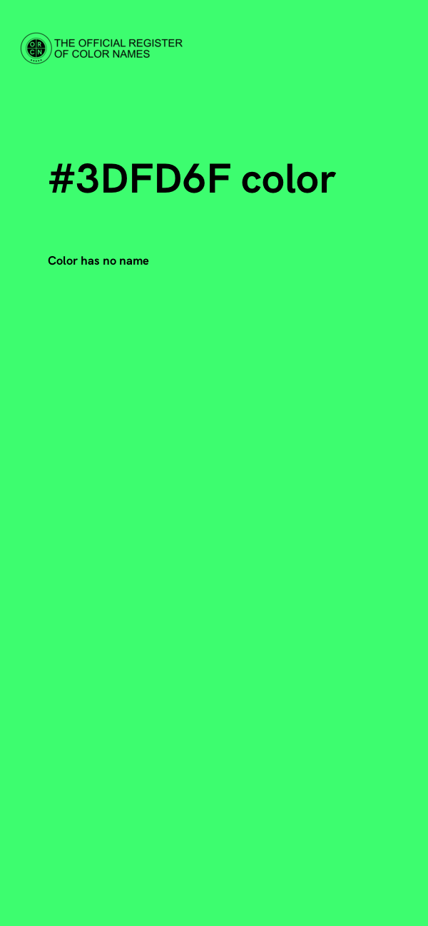 #3DFD6F color image