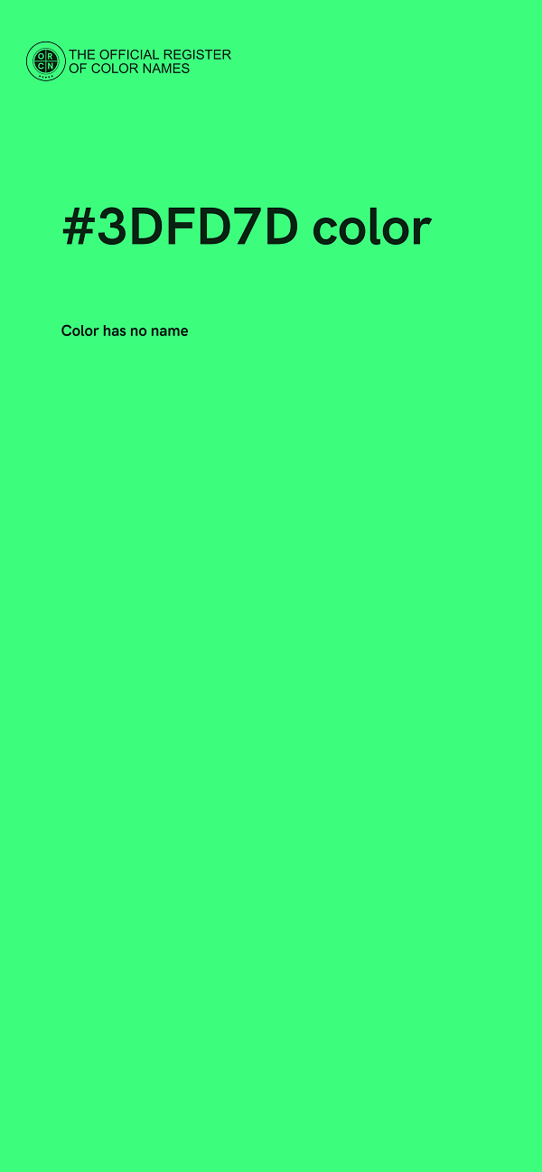 #3DFD7D color image