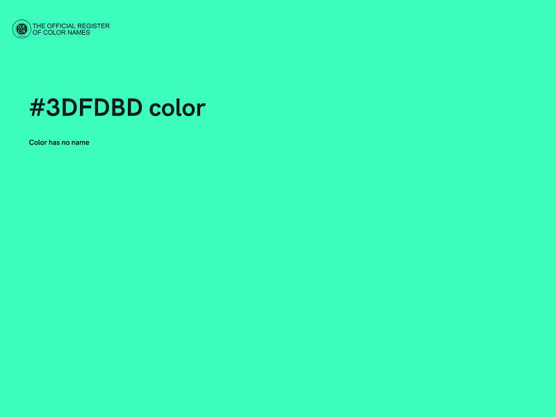 #3DFDBD color image