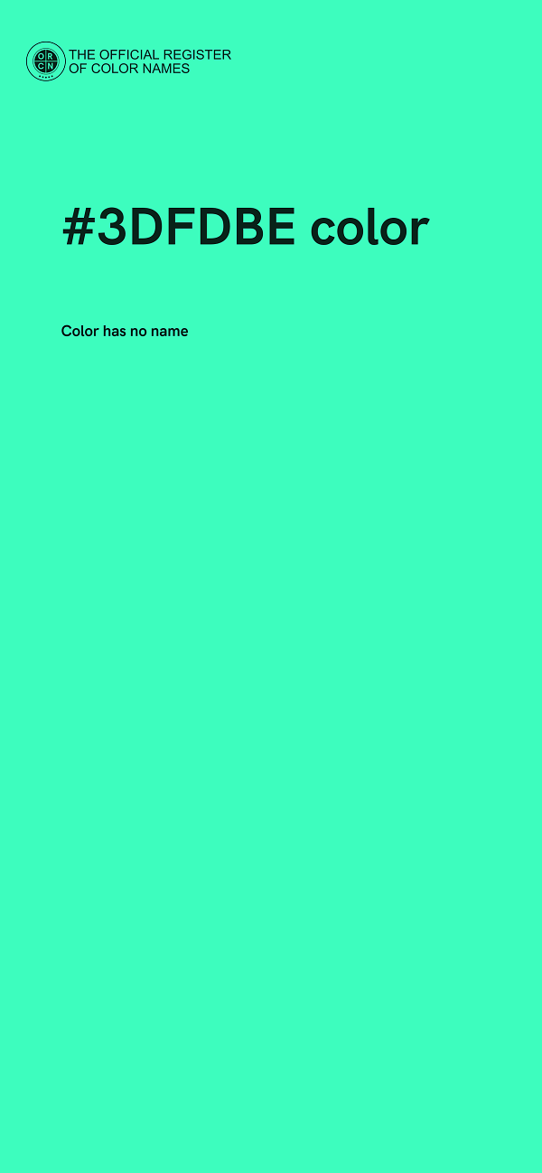 #3DFDBE color image