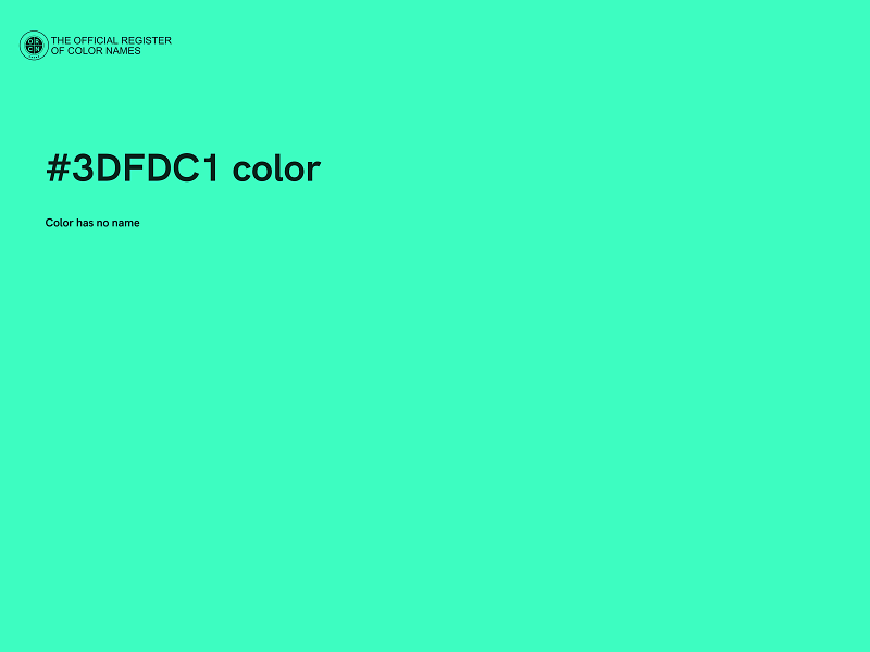 #3DFDC1 color image