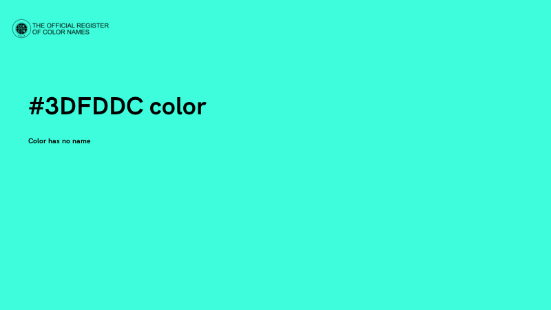 #3DFDDC color image