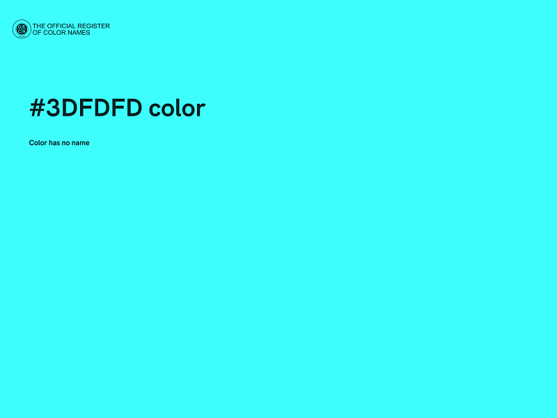 #3DFDFD color image