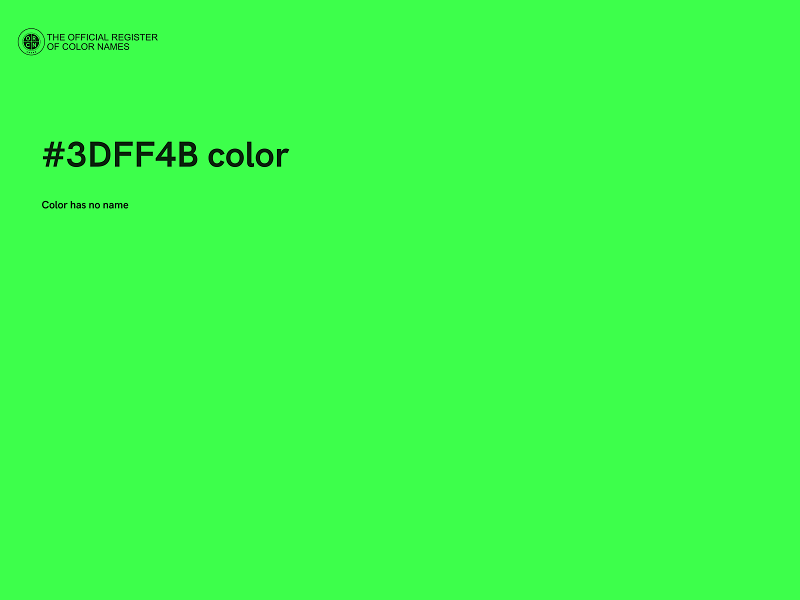 #3DFF4B color image