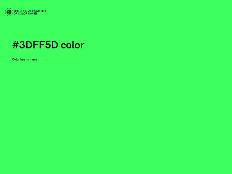 #3DFF5D color image