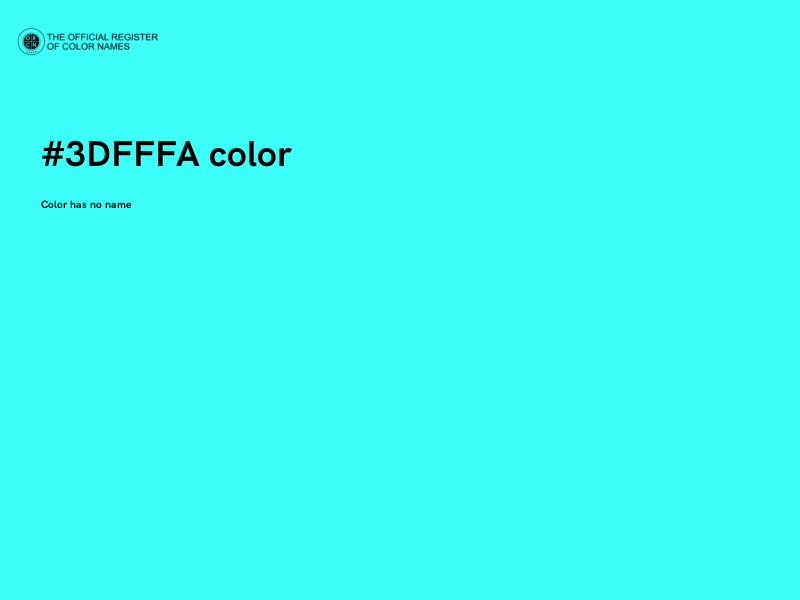 #3DFFFA color image