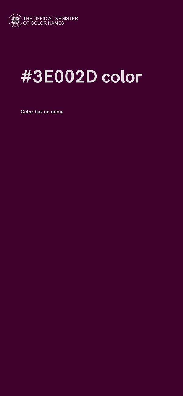 #3E002D color image