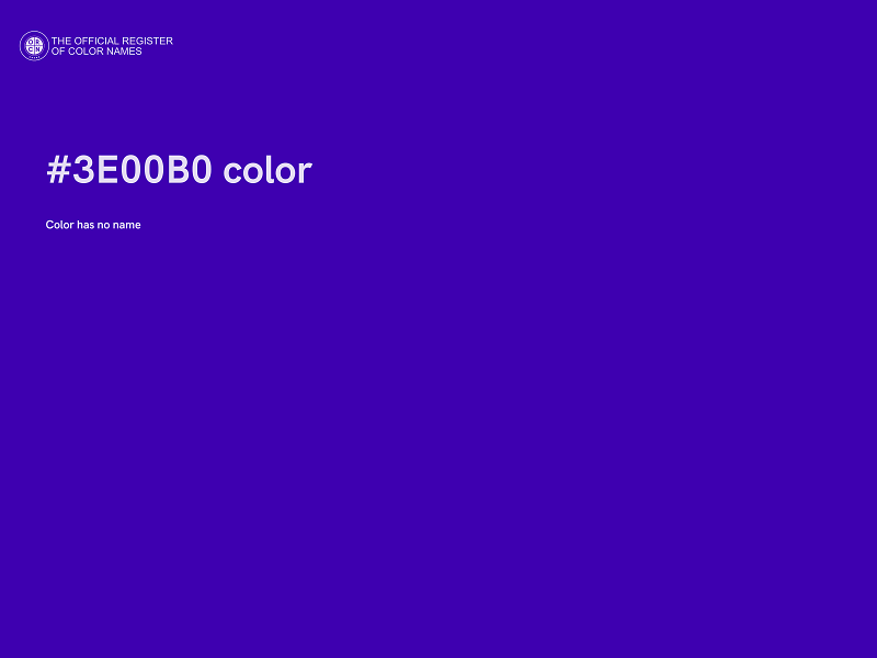 #3E00B0 color image