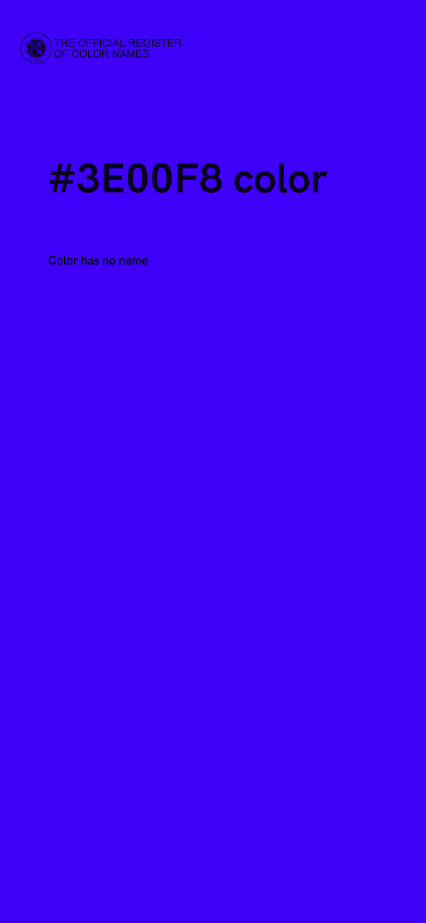 #3E00F8 color image