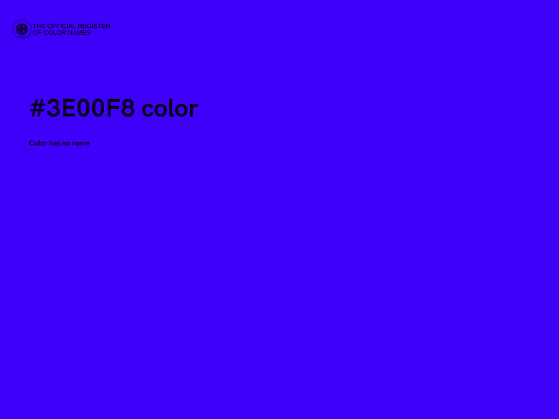 #3E00F8 color image