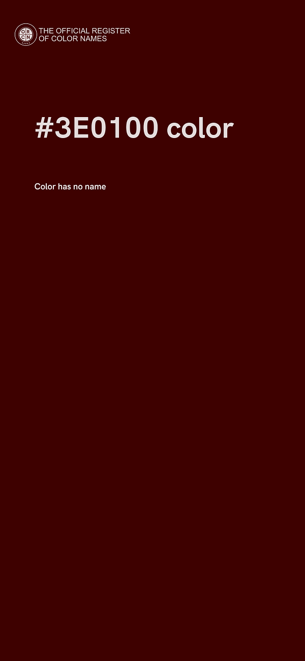 #3E0100 color image