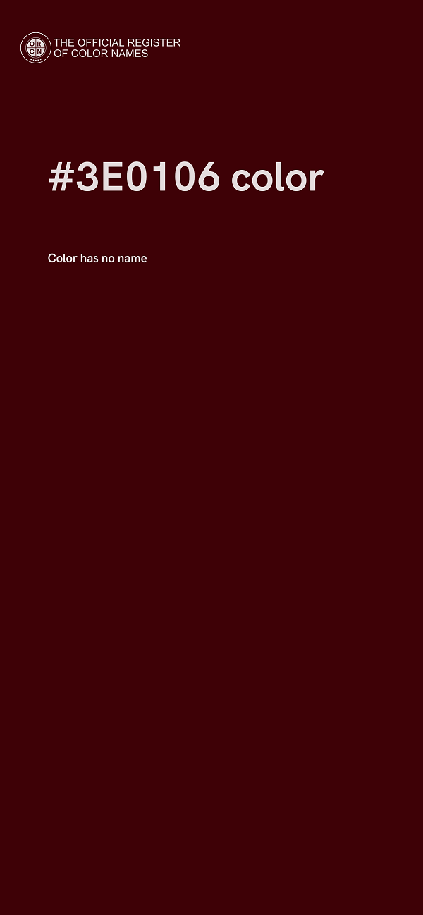 #3E0106 color image