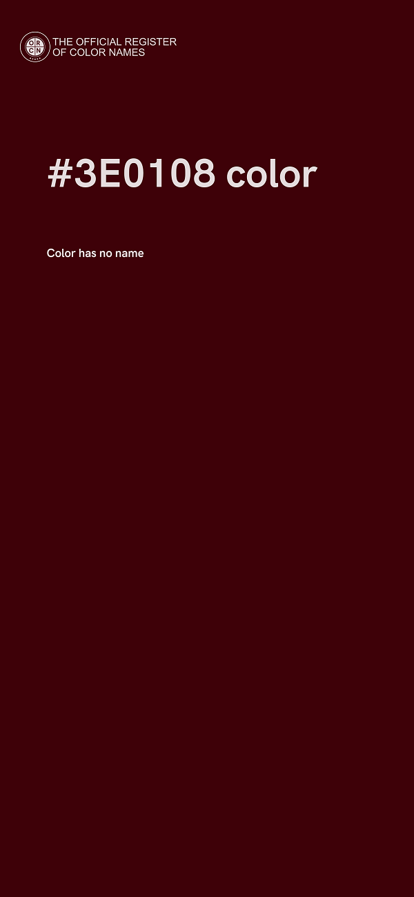 #3E0108 color image