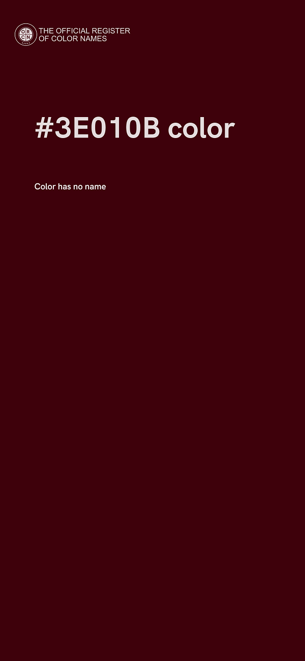 #3E010B color image