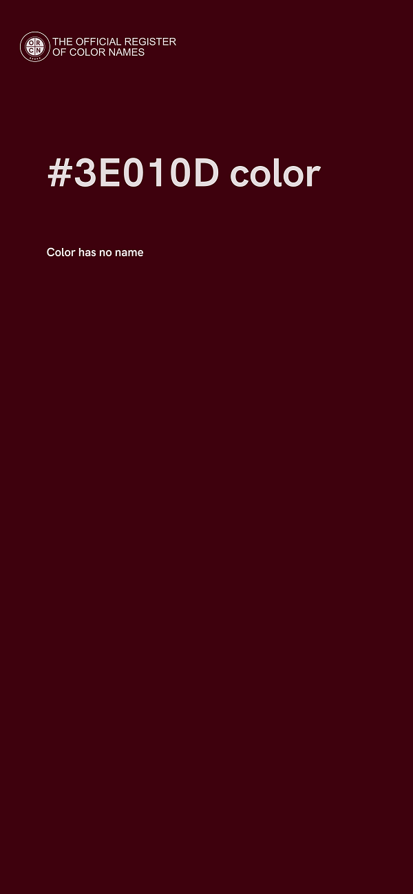 #3E010D color image