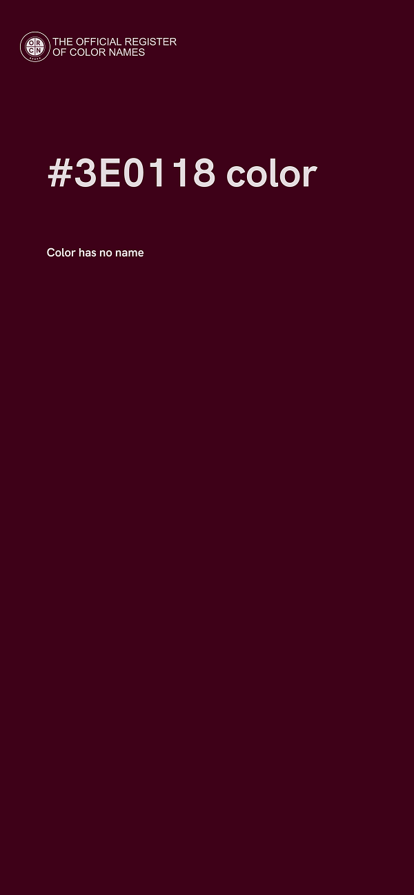 #3E0118 color image