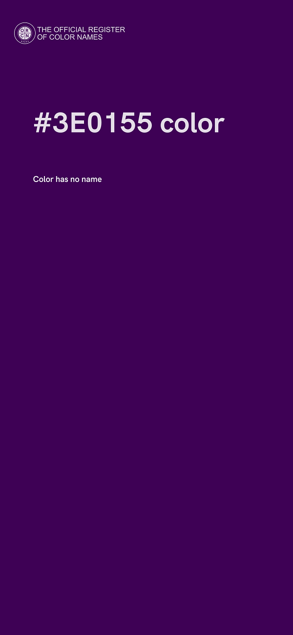 #3E0155 color image