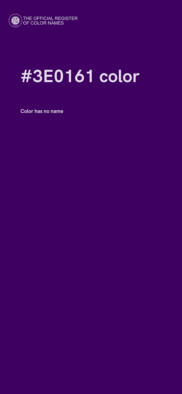 #3E0161 color image