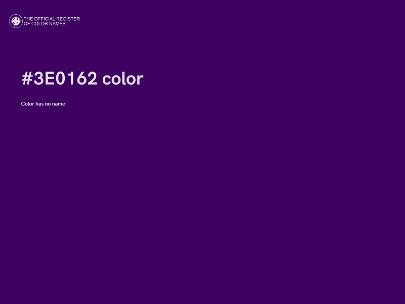 #3E0162 color image