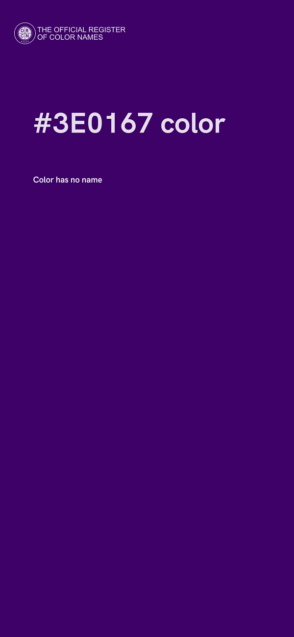 #3E0167 color image