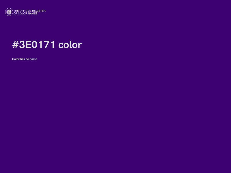 #3E0171 color image