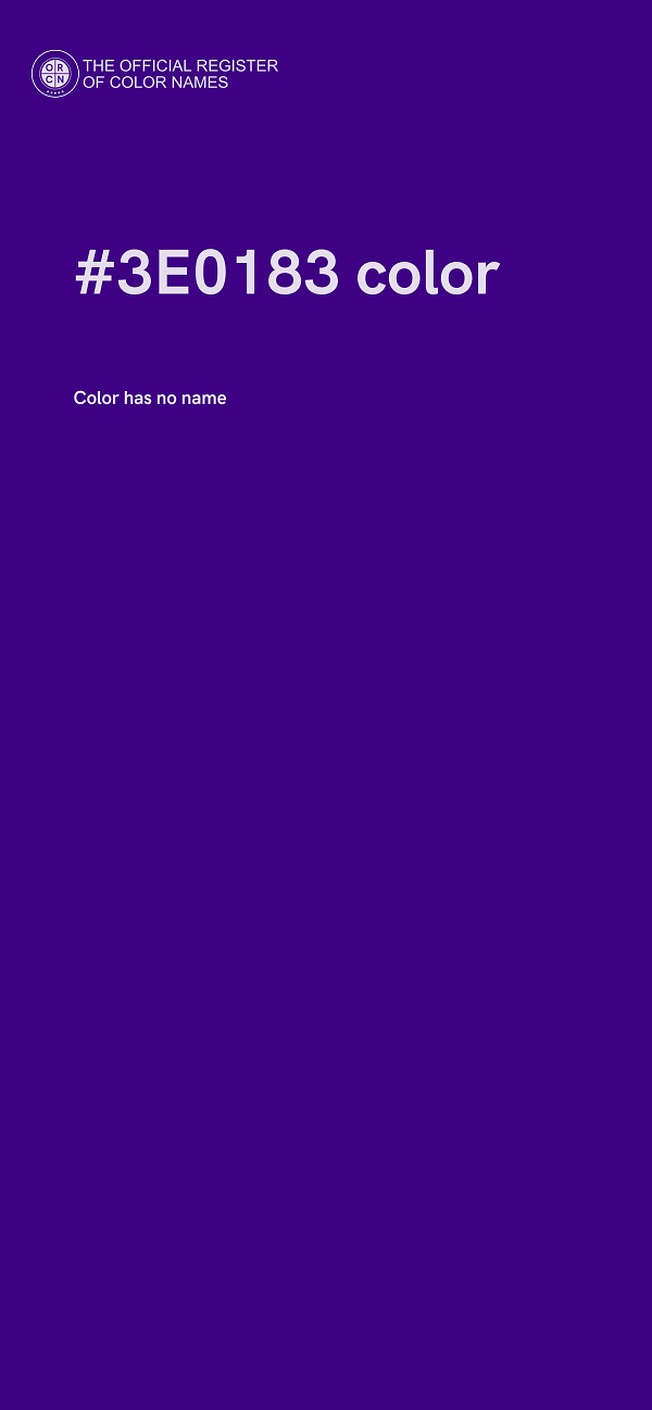 #3E0183 color image