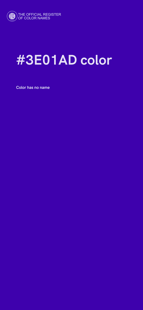 #3E01AD color image