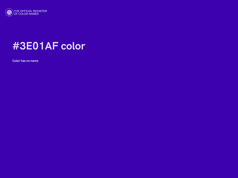 #3E01AF color image