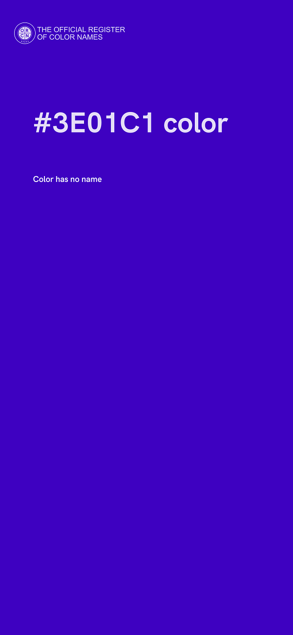 #3E01C1 color image