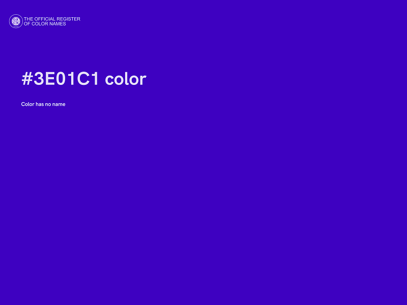 #3E01C1 color image