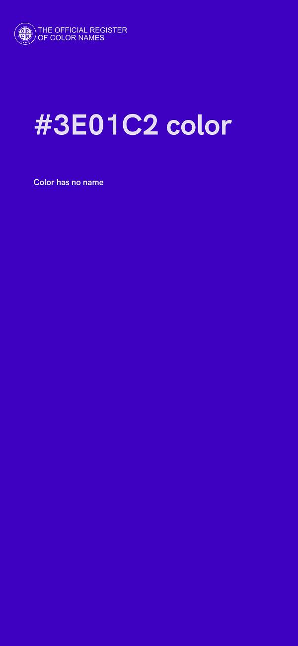 #3E01C2 color image