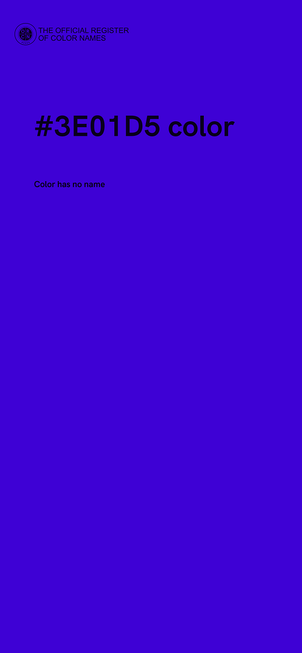 #3E01D5 color image