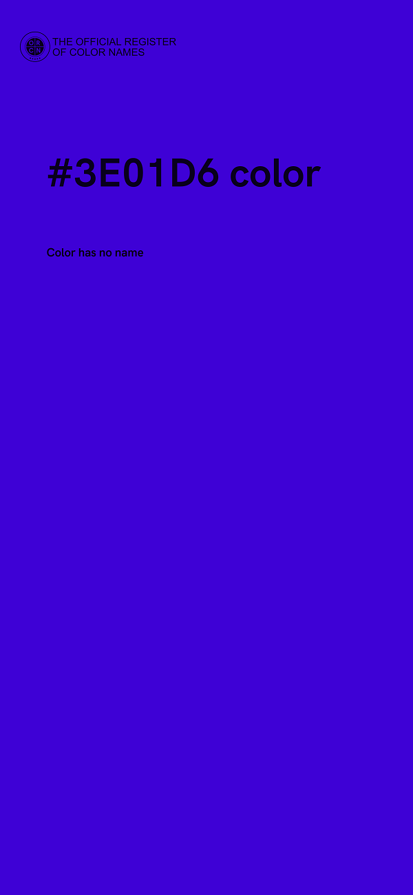 #3E01D6 color image