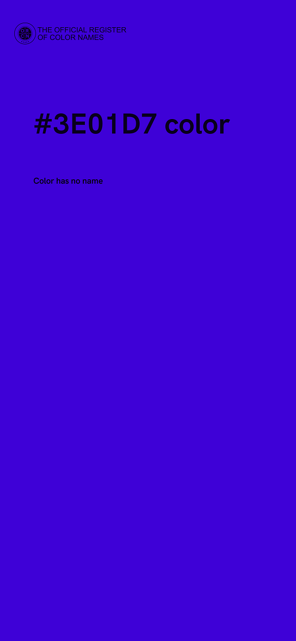 #3E01D7 color image