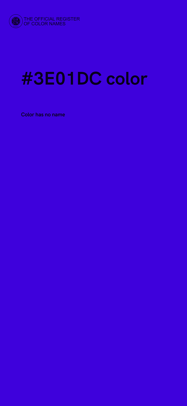 #3E01DC color image