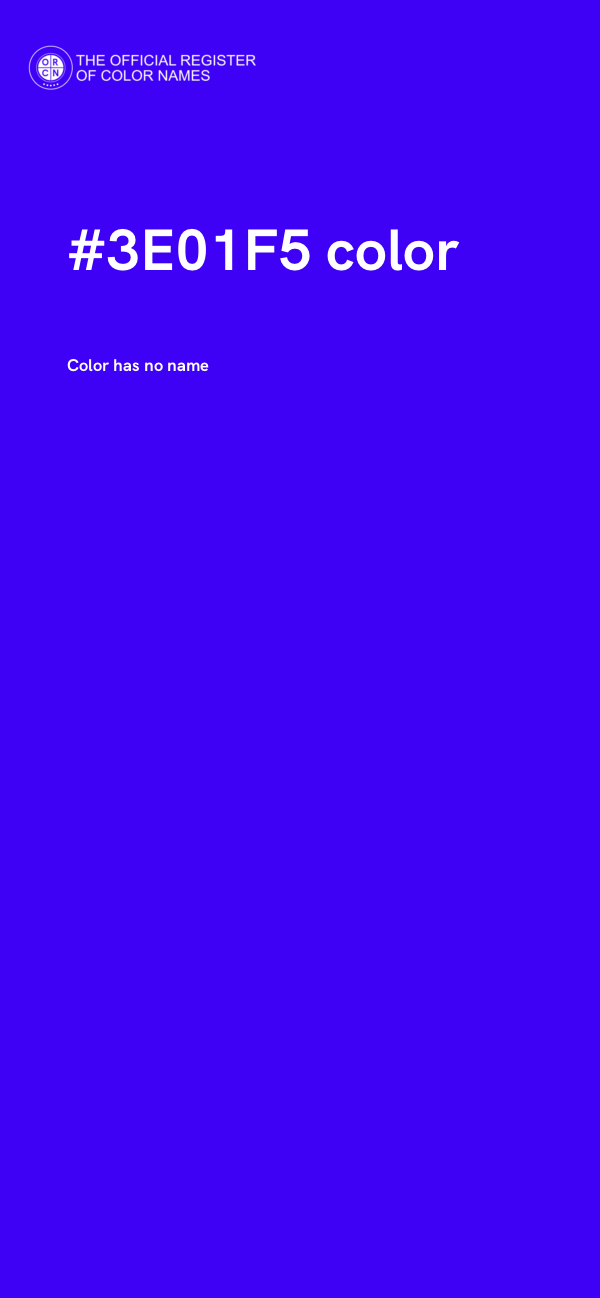 #3E01F5 color image
