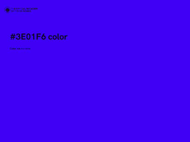 #3E01F6 color image