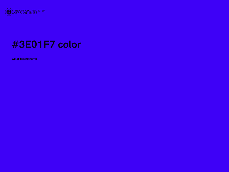 #3E01F7 color image